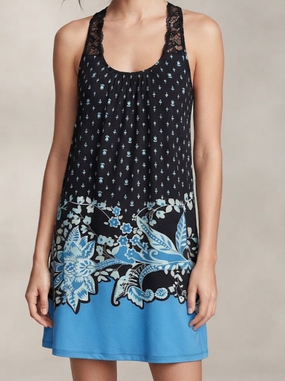 SECRET TREASURES Y2K Floral Slip Dress Medium